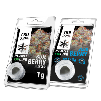 blueberry, jelly, plant of life, cbd, 22% cbd