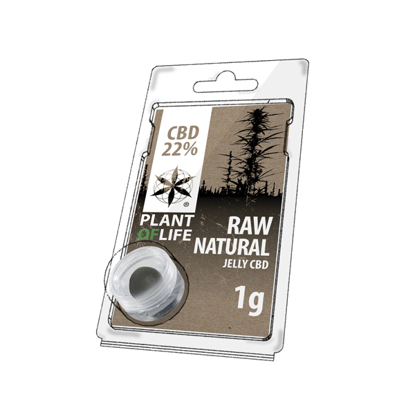 jelly, plant of life, cbd, 22% cbd, raw, natural