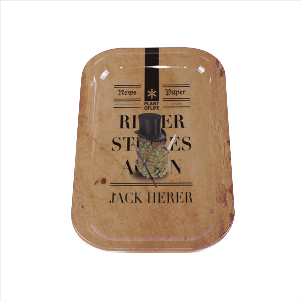 plateau métallique, roulage, plant of life, jack herer