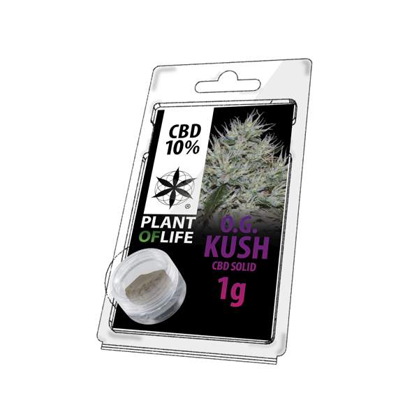 plant of life, og kush, 10% CBD, CBD, solid
