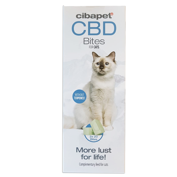 bouchées pour chat, bouchées au cbd, cibapet, bien etre animal