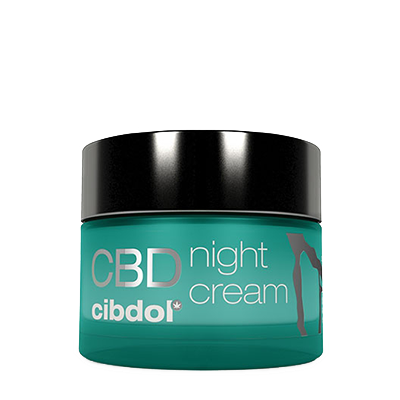 crème de nuit, cibdol, soins de la peau, crème de nuit au cbd
