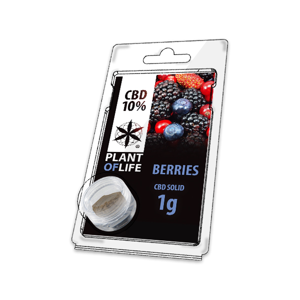 solid, 10% CBD, PLANT OF LIFE, berries