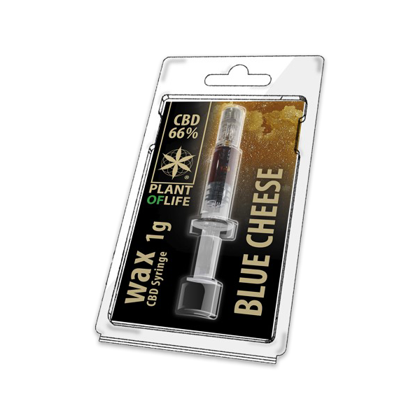 wax cbd - cire cbd - plant of life - blue cheese- 66% CBD